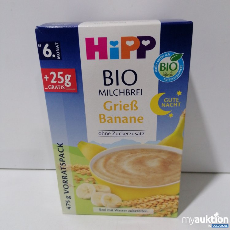 Artikel Nr. 891173: Hipp Bio Milchbrei Grieß Banane 475g
