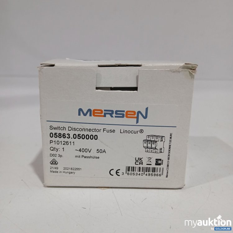 Artikel Nr. 905173 Artikel Nr. 905173: Mersen Switch Disconnector Fußes 05863.050000