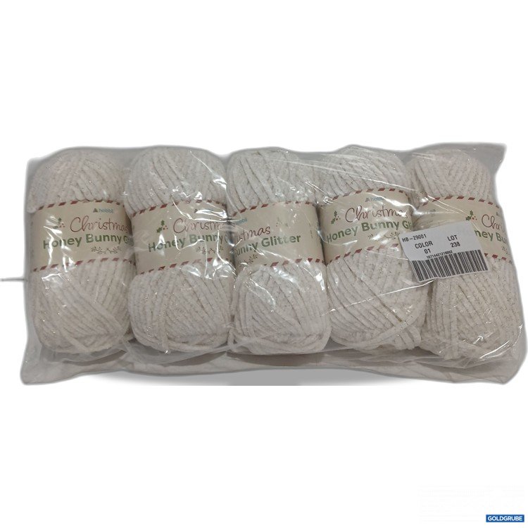 Artikel Nr. 959173: Hobbii Christmas Honey Bunny Glitter 5Stk 120m 10x10cm 