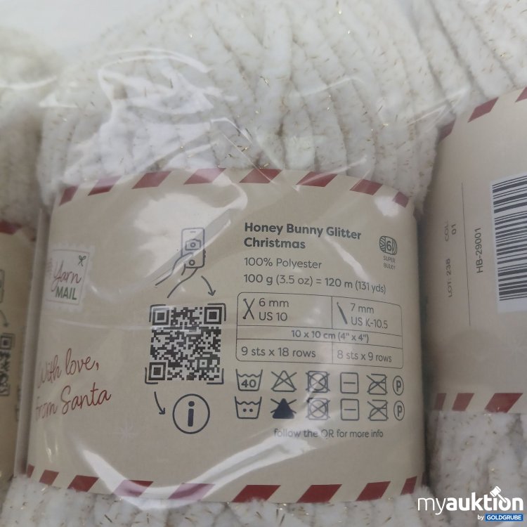 Artikel Nr. 959173: Hobbii Christmas Honey Bunny Glitter 5Stk 120m 10x10cm 