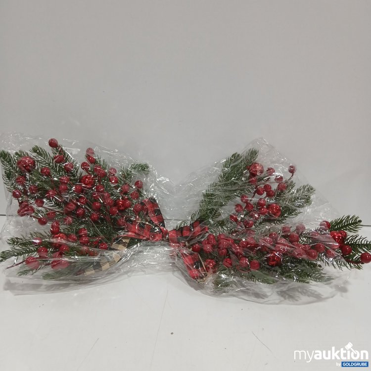 Artikel Nr. 963173: Tannen Denko Schleife in rot breite: 57cm