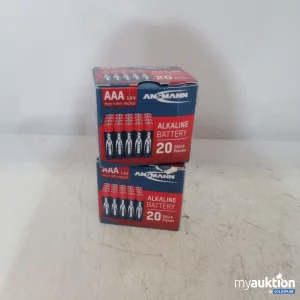 Auktion Ansmann AAA Alkaline Batterien 2er Pack x 20 Stück 