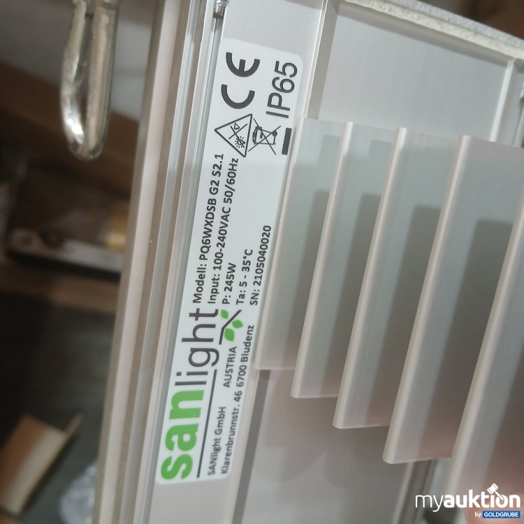 Artikel Nr. 469174 Artikel Nr. 469174: Sanlight LED Leuchte Modell PG6WDBS G2 S2.1 mit dazugehörigem Kabel