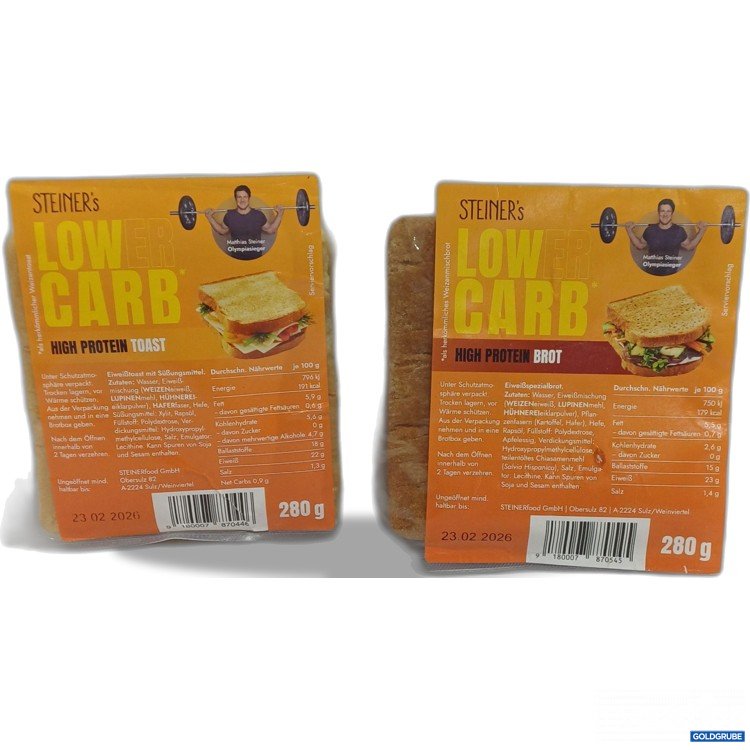 Artikel Nr. 890174 Artikel Nr. 890174: Steiner's LowerCarb diverse Toast 2x280g
