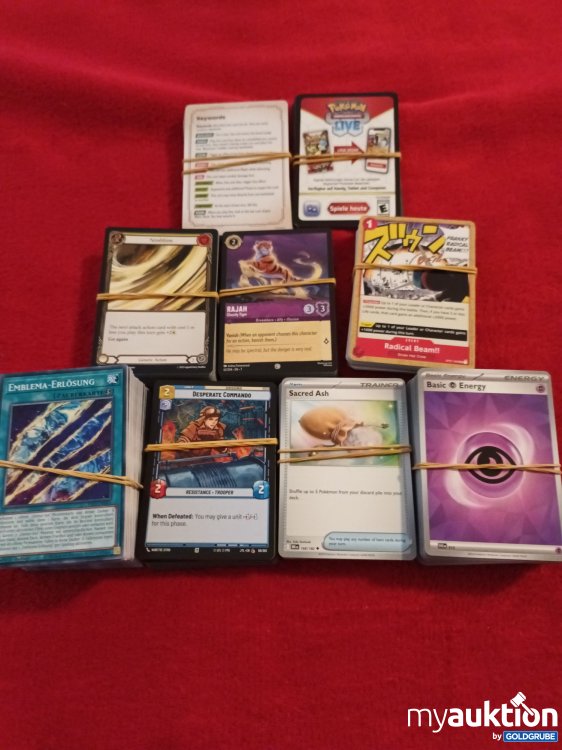 Artikel Nr. 907174: Hunderte Sammelkarten von verschiedenen Serien