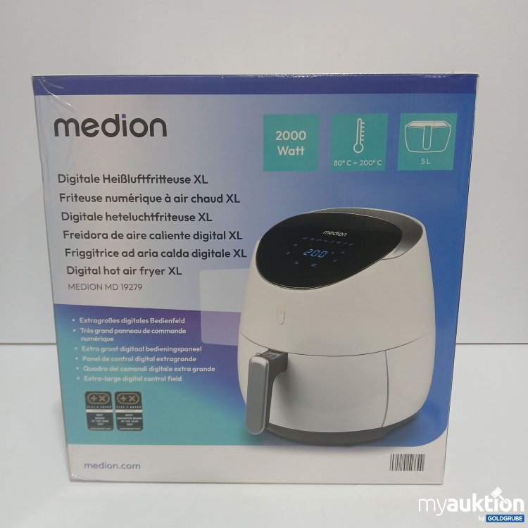 Artikel Nr. 915174: Medion Digitale Heißluftfritteuse XL 5l MD 19279
