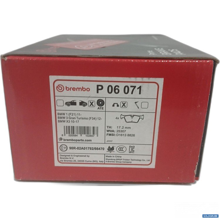 Artikel Nr. 986174 Artikel Nr. 986174: Brembo Prime Brake Pads P06071