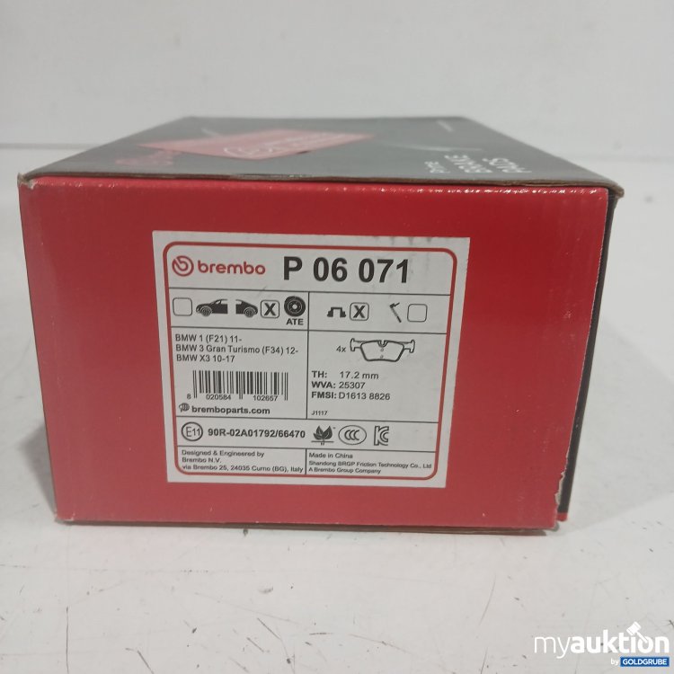 Artikel Nr. 986174 Artikel Nr. 986174: Brembo Prime Brake Pads P06071