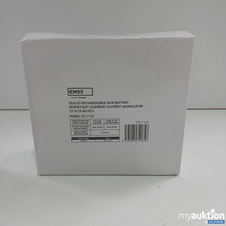 Artikel Nr. 815175 Artikel Nr. 815175: EMOS Sealed Rechargeable Acid Battery