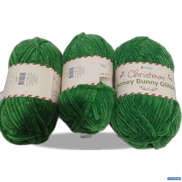 Artikel Nr. 959175: Hobbii Christmas Honey Bunny Glitter Grün 3x100g 120m 