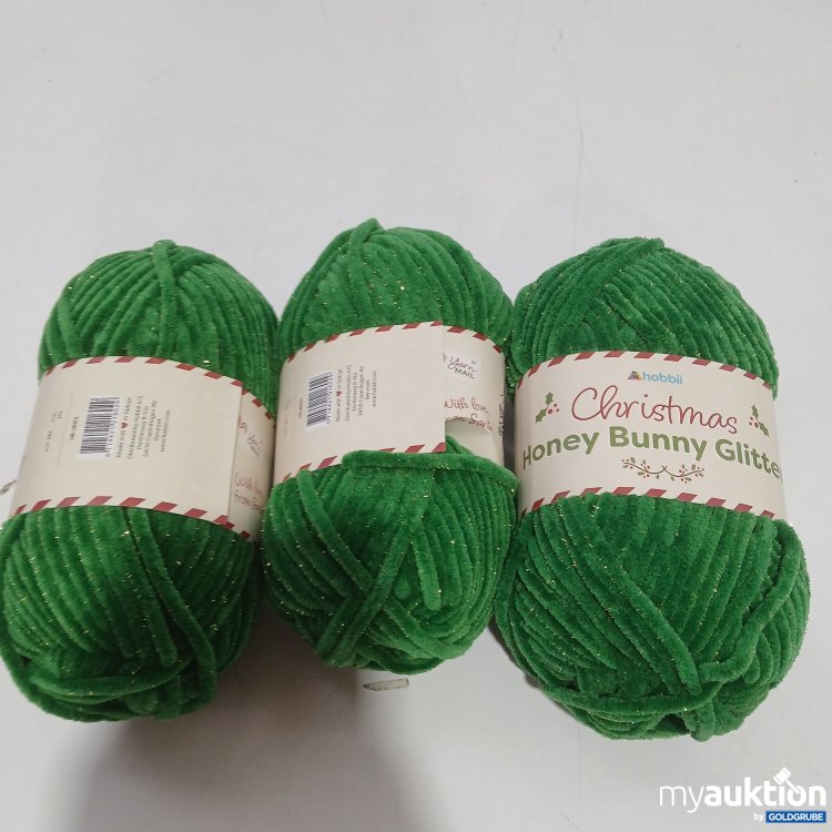 Artikel Nr. 959175: Hobbii Christmas Honey Bunny Glitter Grün 3x100g 120m 