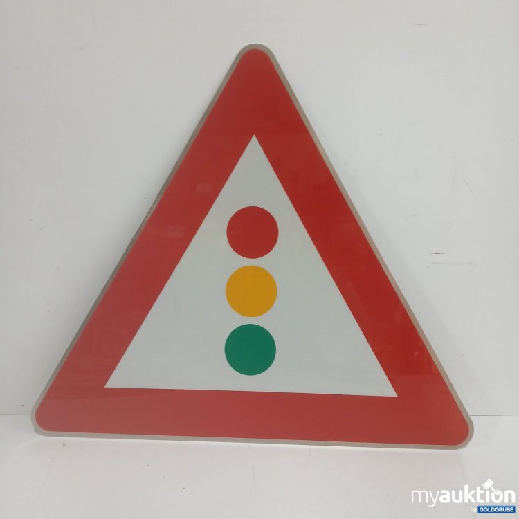 Artikel Nr. 465176 Artikel Nr. 465176: Verkehrszeichen Warndreieck mit Ampelsymbol ca. 58x65cm