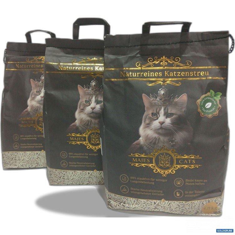 Artikel Nr. 884176: Majes Cats Naturreines Katzenstreu 4,3kg