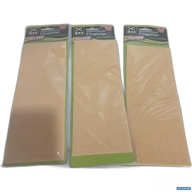 Artikel Nr. 929176: Selbstklebende Filzgleiter zuschneidbar 9x25cm 3Stk 