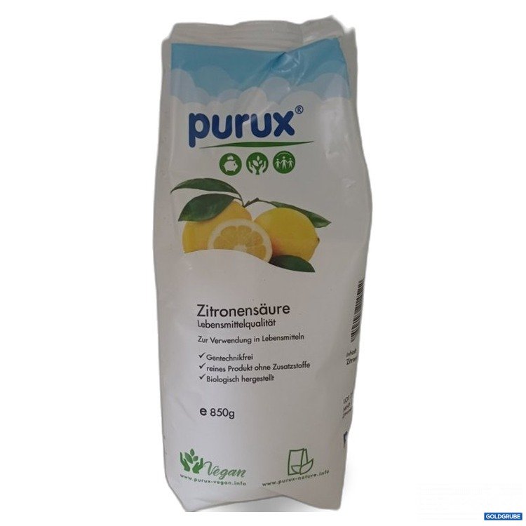 Artikel Nr. 942176: purux Zitronensäure Lebensmittelqualität 850 g