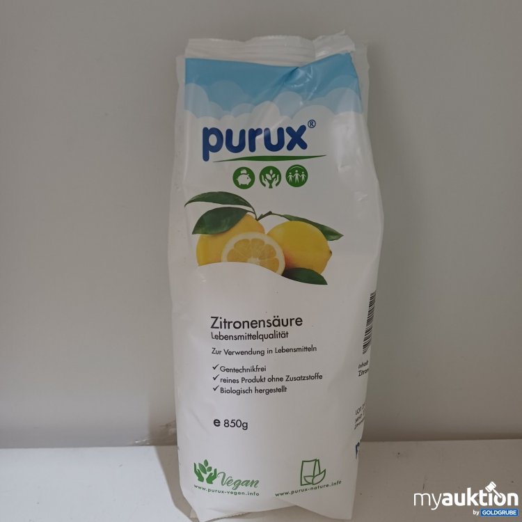 Artikel Nr. 942176: purux Zitronensäure Lebensmittelqualität 850 g