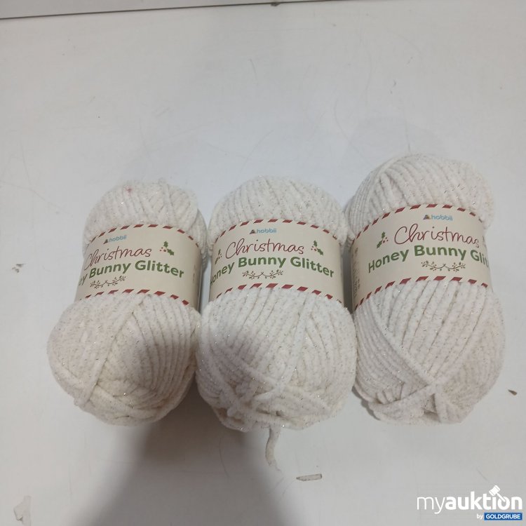 Artikel Nr. 959176: Hobbii Christmas Honey Bunny Glitter weiß 3x100g 120m 