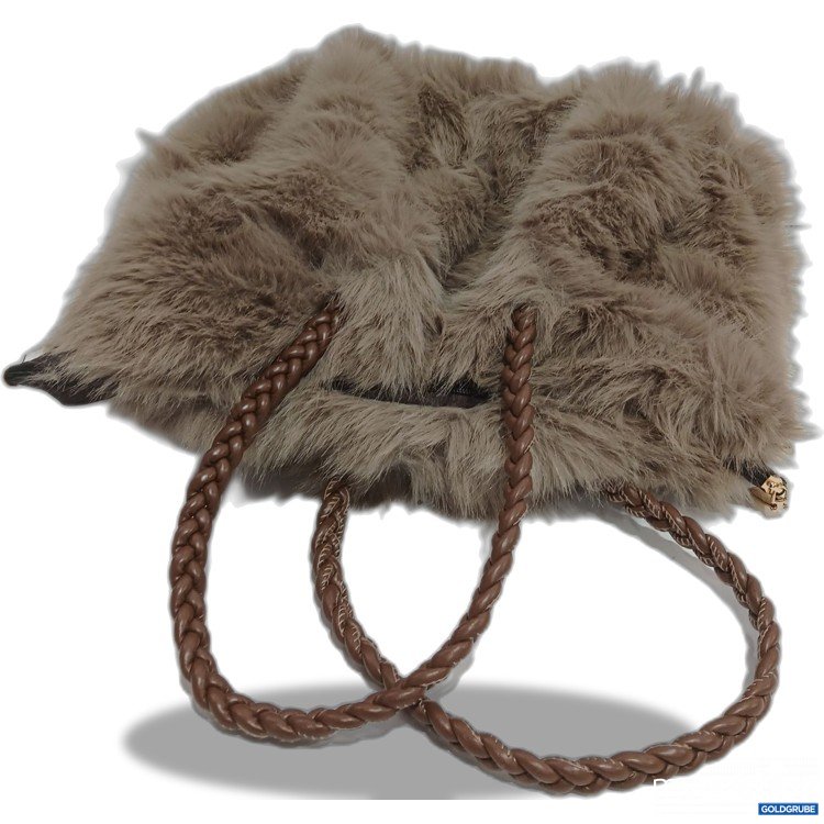 Artikel Nr. 963176: Tasche Braun mit Kunstfell ca 30x45cm 