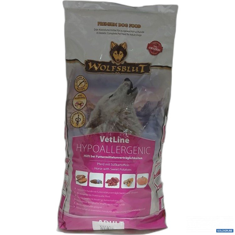 Artikel Nr. 971176: WOLFSBLUT VetLine Hypoallergenic Pferd mit Süßkartoffeln 12Kg