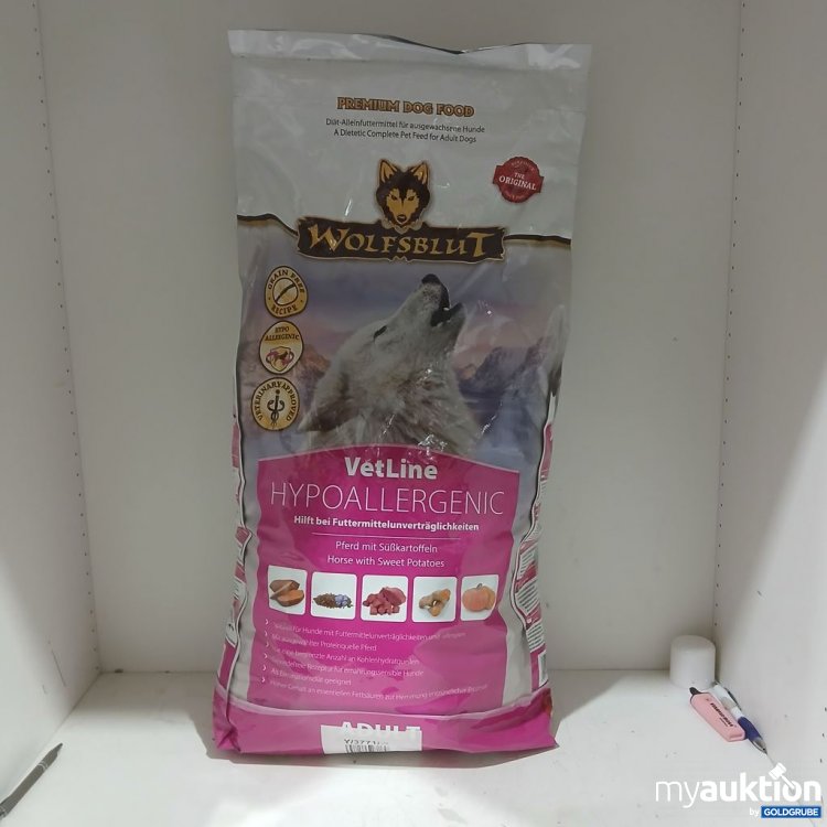 Artikel Nr. 971176: WOLFSBLUT VetLine Hypoallergenic Pferd mit Süßkartoffeln 12Kg