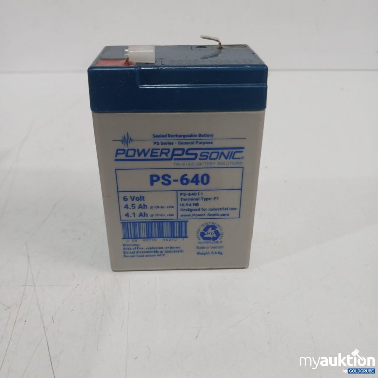 Artikel Nr. 472177 Artikel Nr. 472177: Power Sonic PS-640 6 Volt 4.5 Ah Batterie