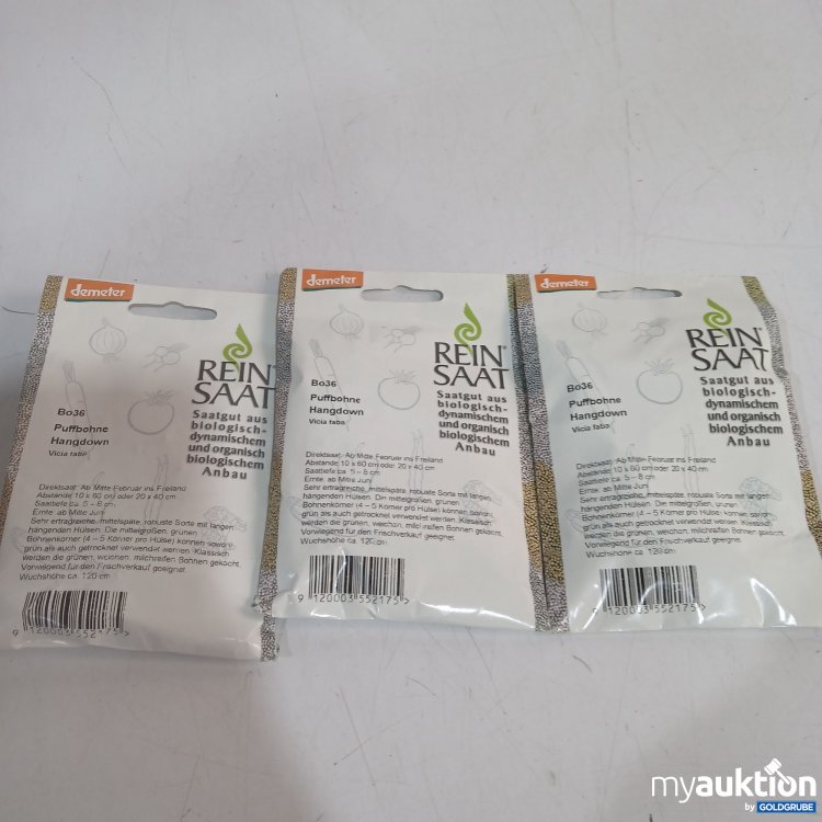 Artikel Nr. 524178: Demeter Reinsaat Puffbohne 3Stk