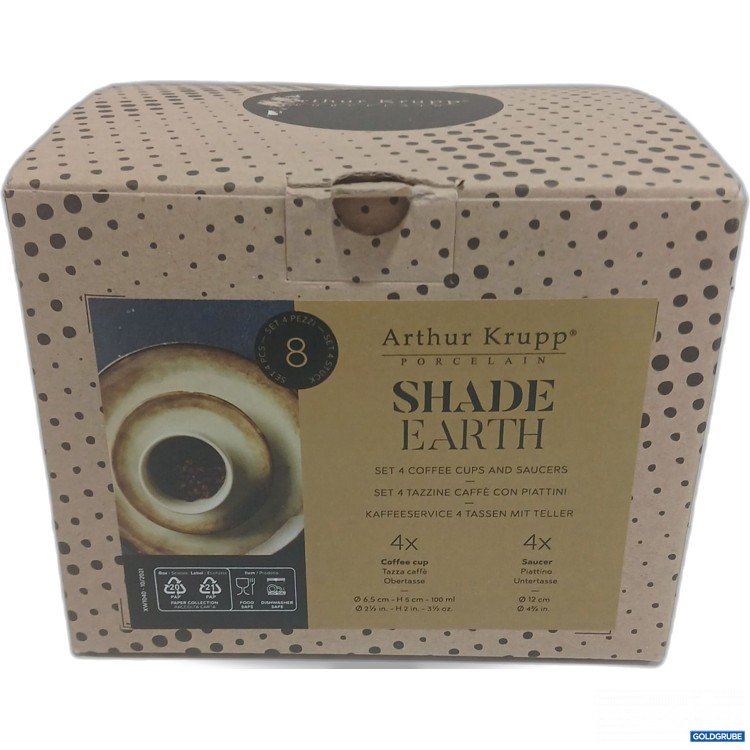 Artikel Nr. 915178: Arthur Krupp Shade Earth Kaffeeservice 4 Tassen mit Teller 