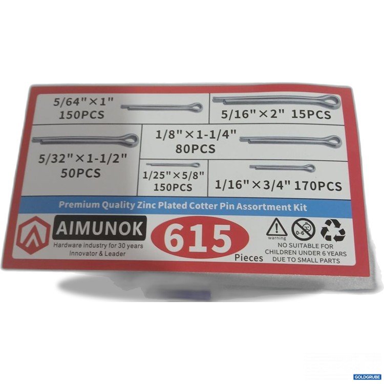 Artikel Nr. 932178: AIMUNOK Cotter Pin Assortment Kit