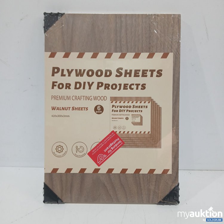 Artikel Nr. 956178: Playwood Sheets for Diy Projects 6stk 420x300x3mm