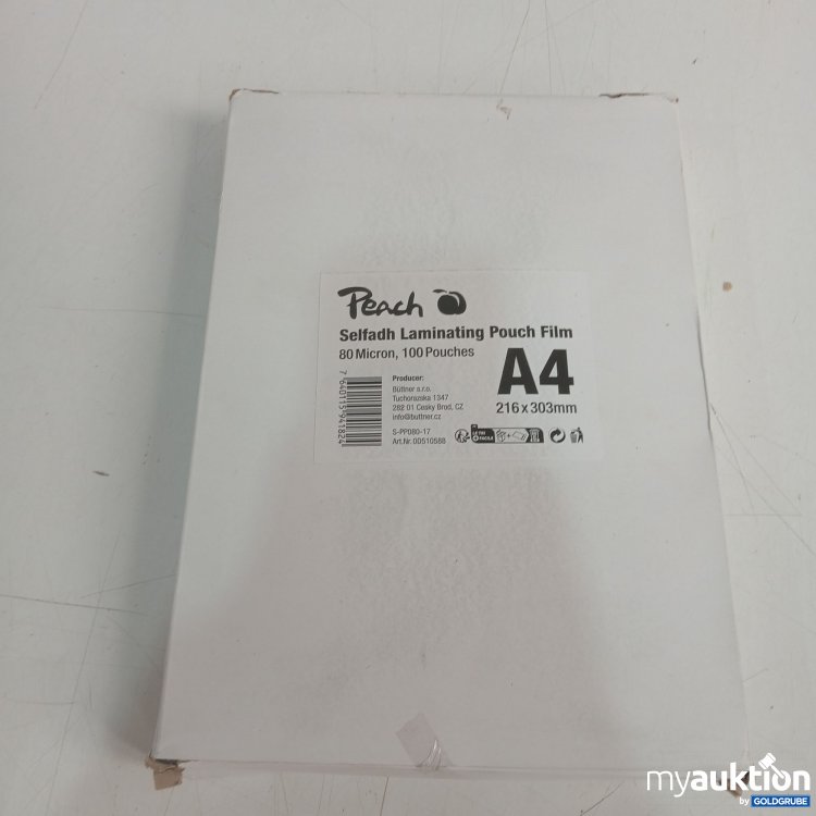 Artikel Nr. 992178 Artikel Nr. 992178: Peach Selfadh Laminating Pouch Film A4 100Stk