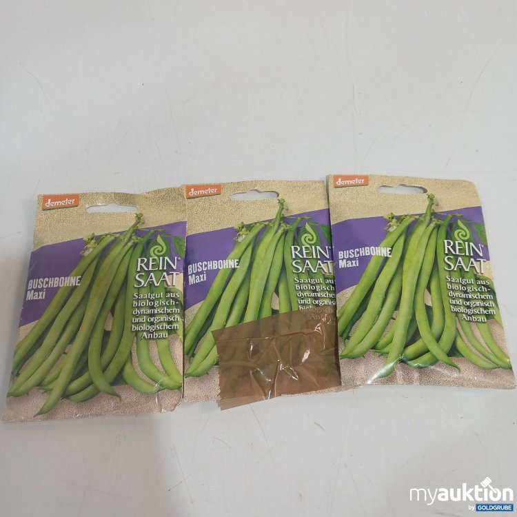 Artikel Nr. 524179: Demeter Reinsaat Buschbohne Maxi 3Stk