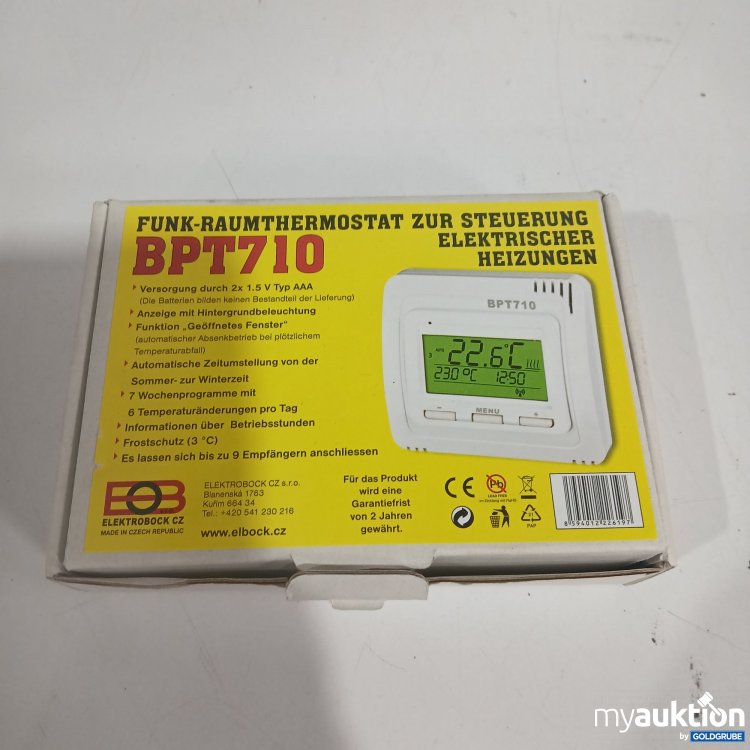 Artikel Nr. 818179 Artikel Nr. 818179: Funk Raumthermostat BPT710