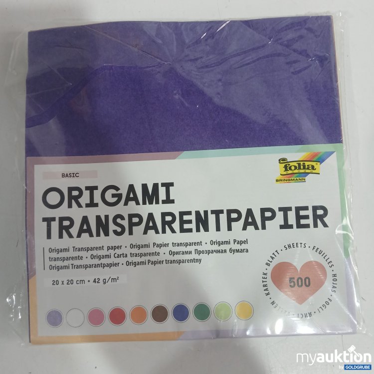 Artikel Nr. 874179 Artikel Nr. 874179: Origami Transparentpapier 500 Blatt