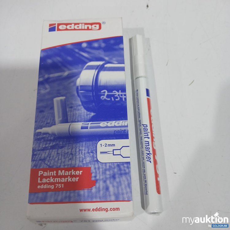 Artikel Nr. 882179: Edding Paint Marker Lackmarker Edding 751 10Stk weiß