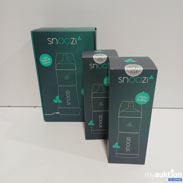 Artikel Nr. 899179: Snoozi Nachtflasche mit integriertem Milchpulver-Behälter und Wärmestation+ 2 Flaschen