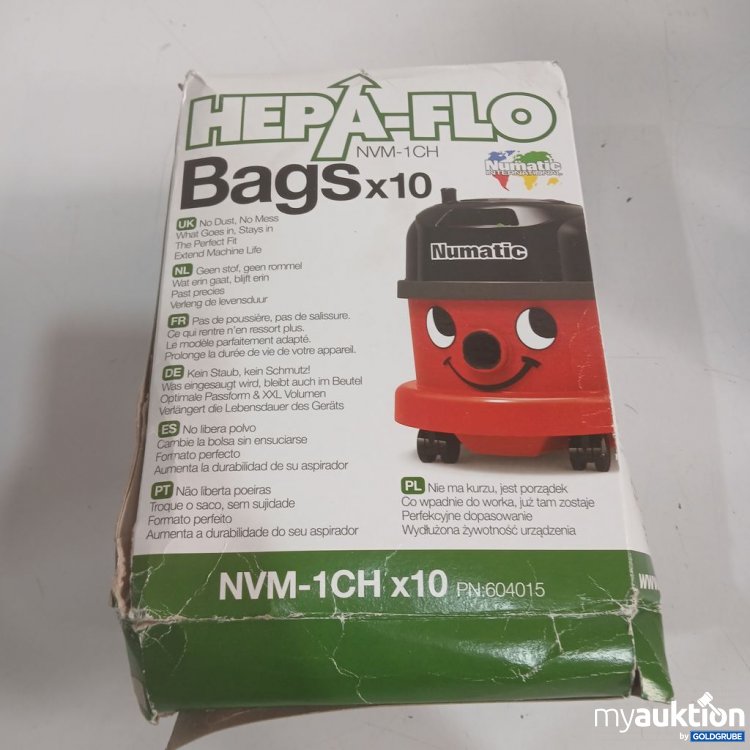 Artikel Nr. 919179: Numatic Hepa-Flo Bags NVM-1CH x10