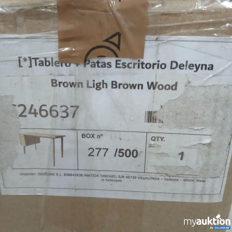 Artikel Nr. 930179: Deleyna Tischplatte mit Beinen Braun Licht Holz