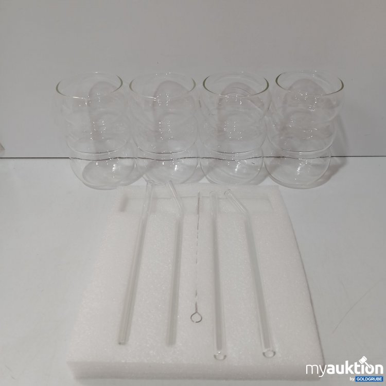 Artikel Nr. 957179: Gläserset 4-Teilig inklusive Glas Strohhalme