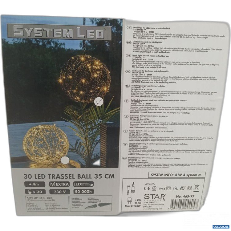 Artikel Nr. 447180 Artikel Nr. 447180: System LED Trassel Ball 35 cm 230V 465-97
