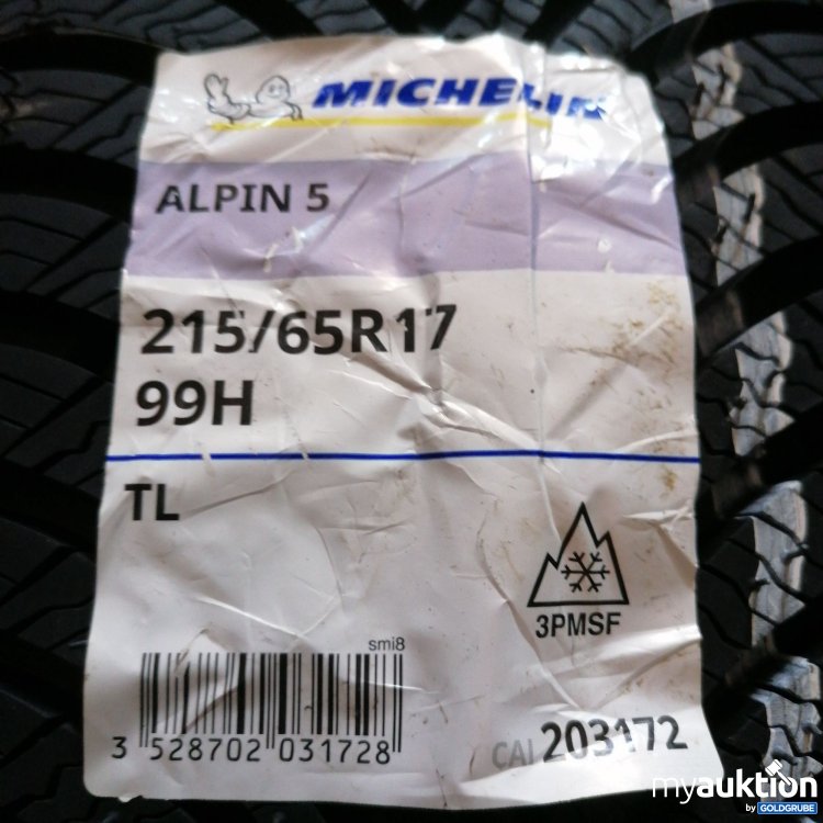Artikel Nr. 509180 Artikel Nr. 509180: Michelin 215/65R17 M+S Alpin 5 Reifen 2Stk