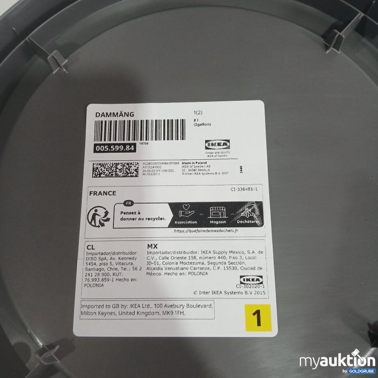 Artikel Nr. 832180: Ikea Dammäng Behälter mit Deckel 8L