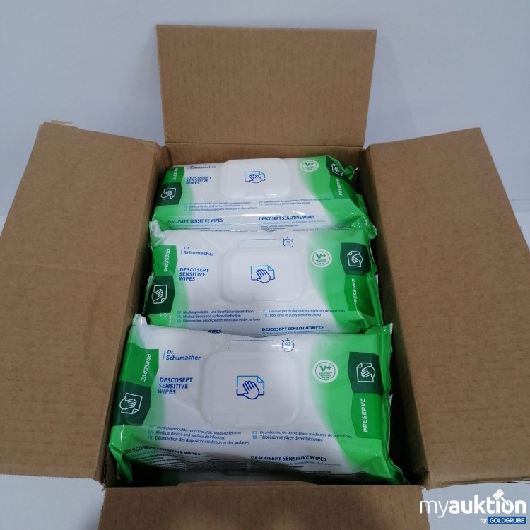 Artikel Nr. 855180: Dr. Schumacher Descosept Sensitive Wipes 9x60 Tücher