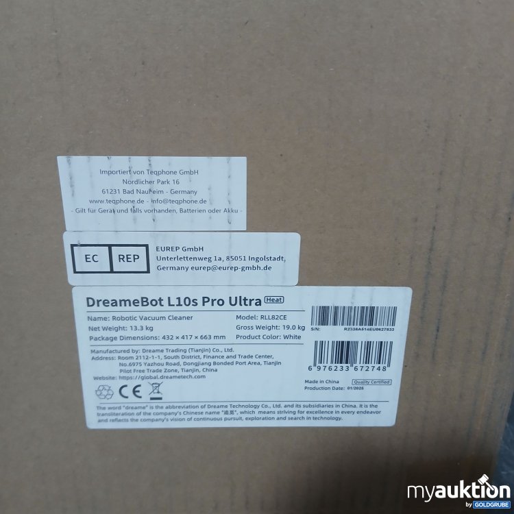 Artikel Nr. 866180: DreameBot L10s Pro Ultra Robotic Vacuum Cleaner RLL82CE 