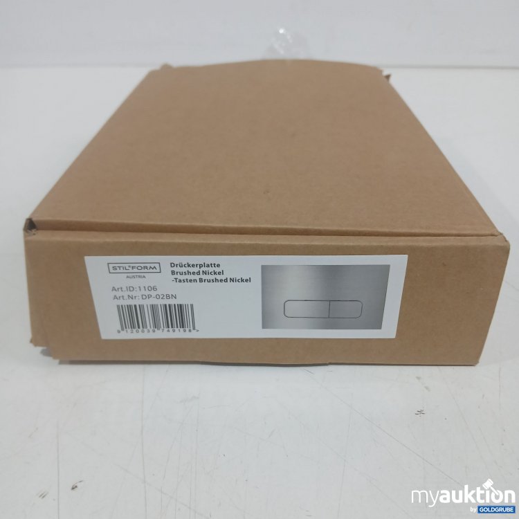 Artikel Nr. 889180: Stilform Drückerplatte Brushed Nickel DP 02BN 
