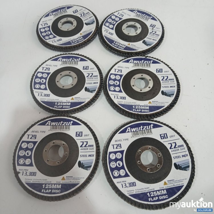 Artikel Nr. 894180: Awutzut Fächerscheibe 60Grit 22mm T29 