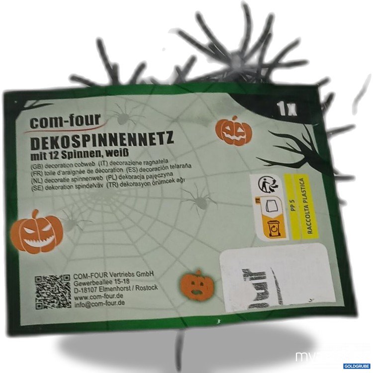 Artikel Nr. 914180 Artikel Nr. 914180: Com-four Dekospinnennetz mit 12 Spinnen