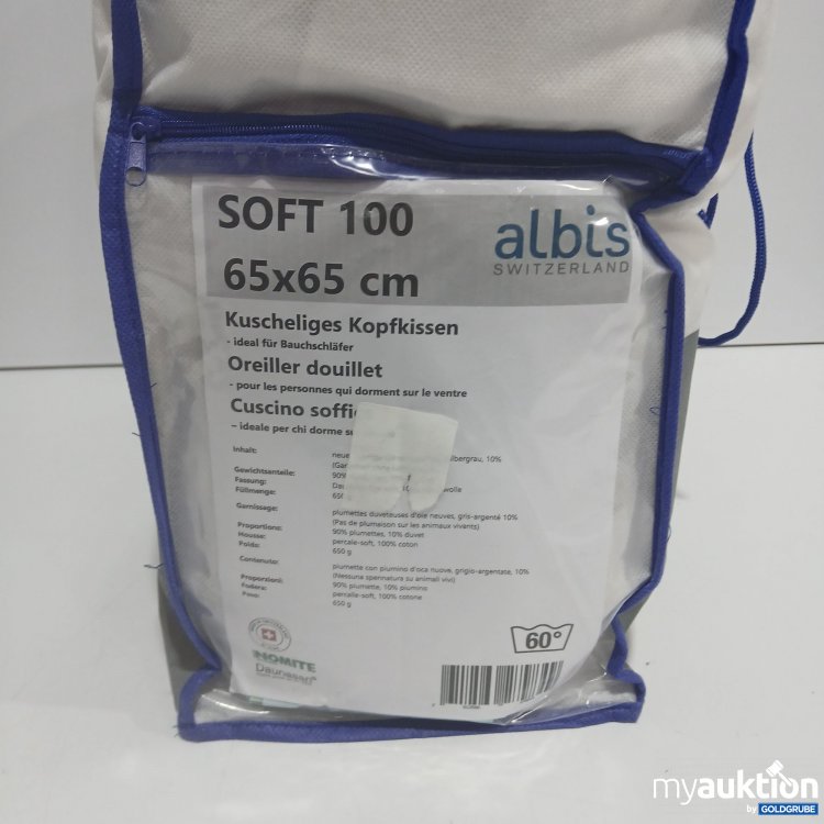Artikel Nr. 915180: Albis Soft 100 65x65cm Kuscheliges Kopfkissen 
