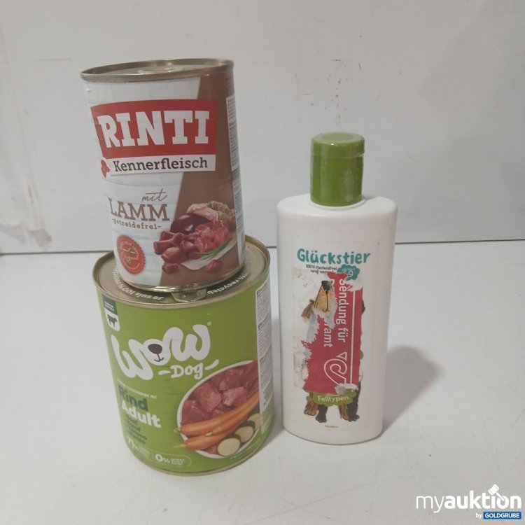 Artikel Nr. 933180: Rinti Kennerfleisch mit Lamm 400g & WOW Dog 800g und ein Hundeshampoo vegan
