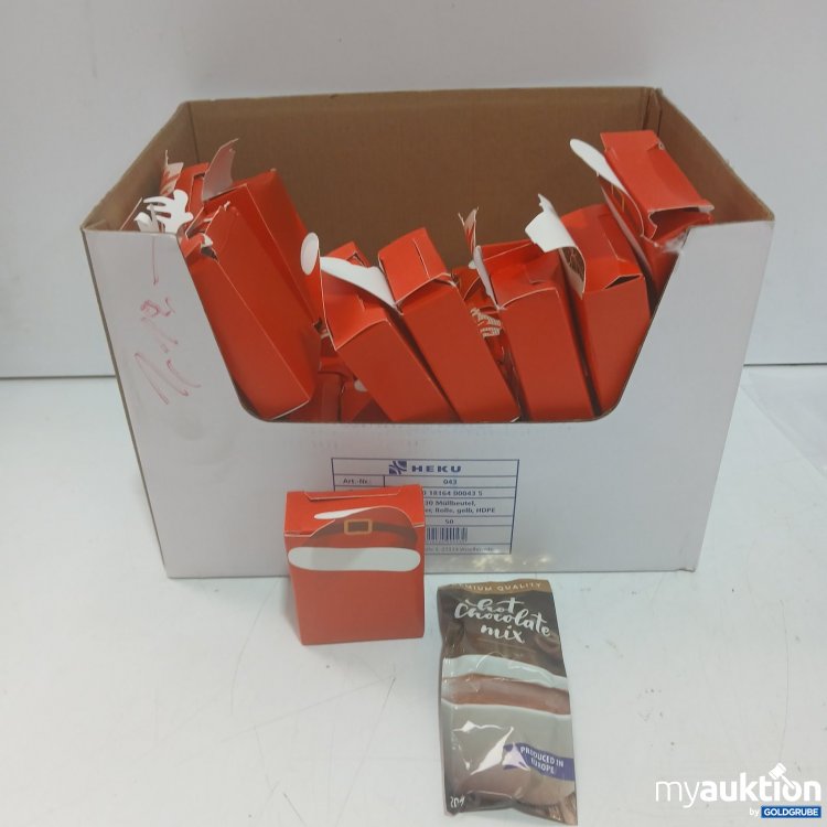 Artikel Nr. 940180: 39 Weihnachtsgeschenkboxen mit 20g Pulver Chocolate mix
