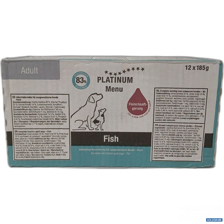 Artikel Nr. 973180: Platinum Menu Adult Fish 12×185g